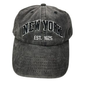 New York y2k Washed Versatile Embroidered Baseball Cap